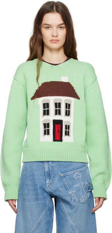 Sweater JW Anderson JW Anderson House Graphic Sweater Grøn | KW1404-YN0417, 0