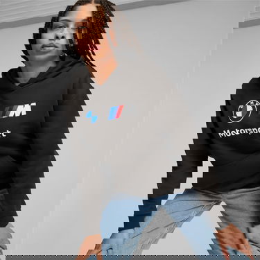 Sweatshirt Puma BMW M Motorsport Essentials Hoodie Damen, Schwarz, Größe: L, Kleidung Sort | 621373_01, 1