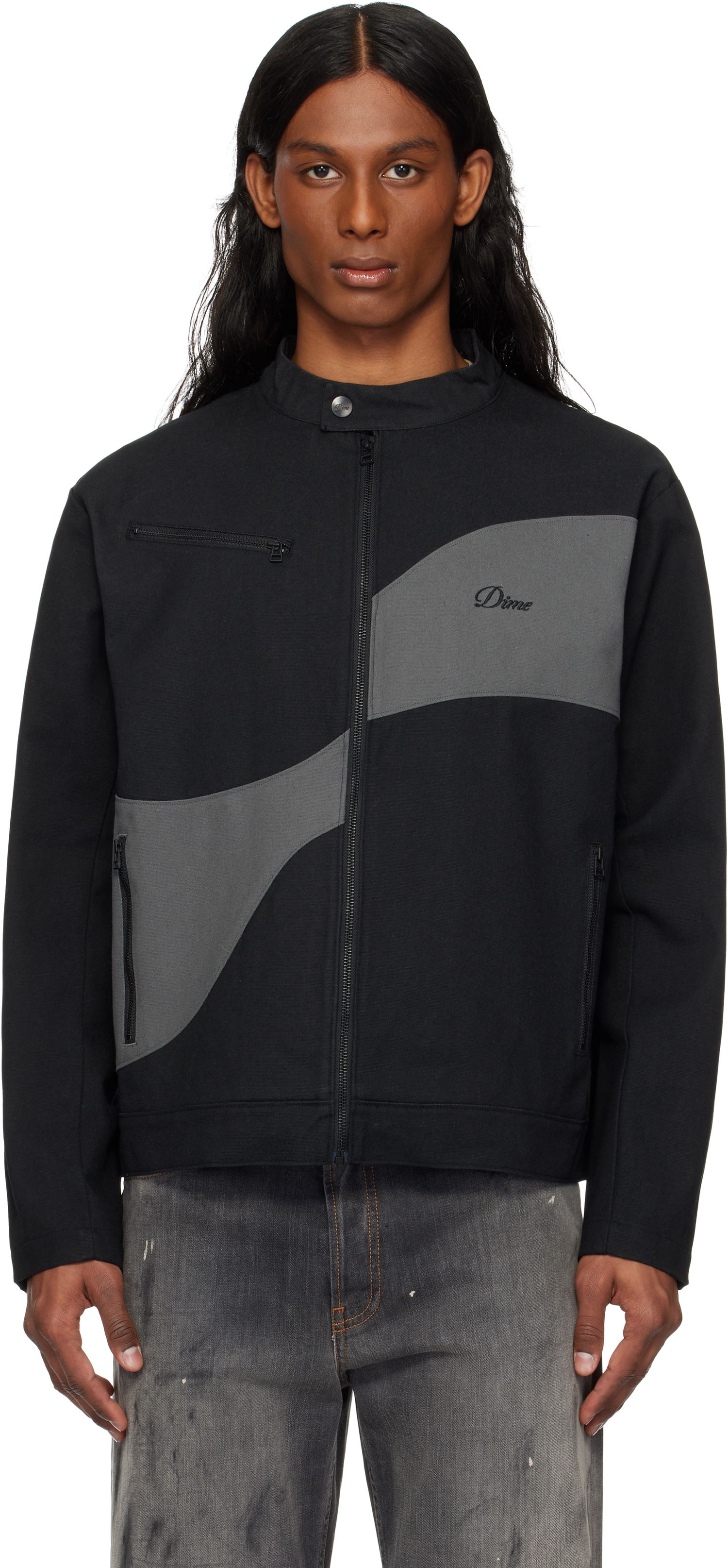 Jakke Dime Dime Moto Jacket Sort | DIME2SP252BLK, 0