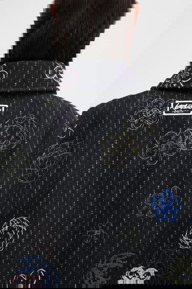 Bomberjakke KENZO Futura Embroidered Textured Bomber Jacket Sort | FF62BL2409GM, 5