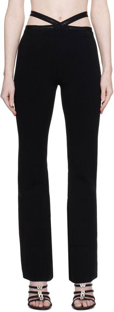 Bukser Alexander Wang Alexander Wang.t Criss-Cross Leggings Sort | 4KC1234016, 0