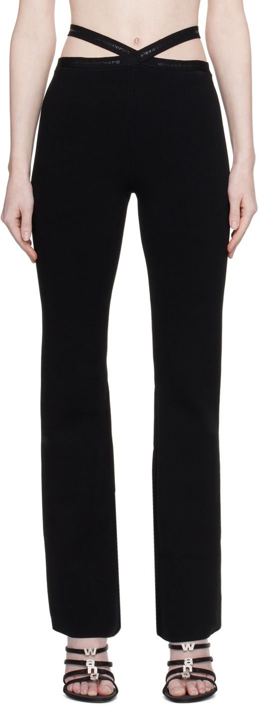 Bukser Alexander Wang Alexander Wang.t Criss-Cross Leggings Sort | 4KC1234016