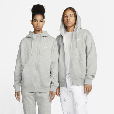 Sweatshirt Nike Hoodie Sportswear Club Fleece Grå | bv2645-063, 2