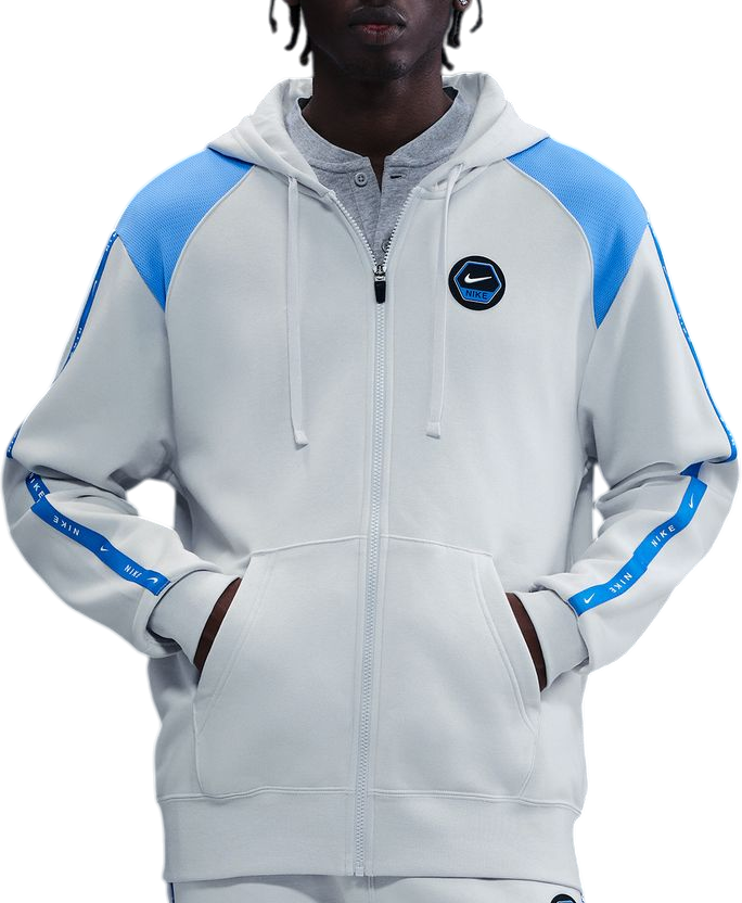 Sweatshirt Nike Nike Club Full-Zip Hoodie Hvid | ih4285-025