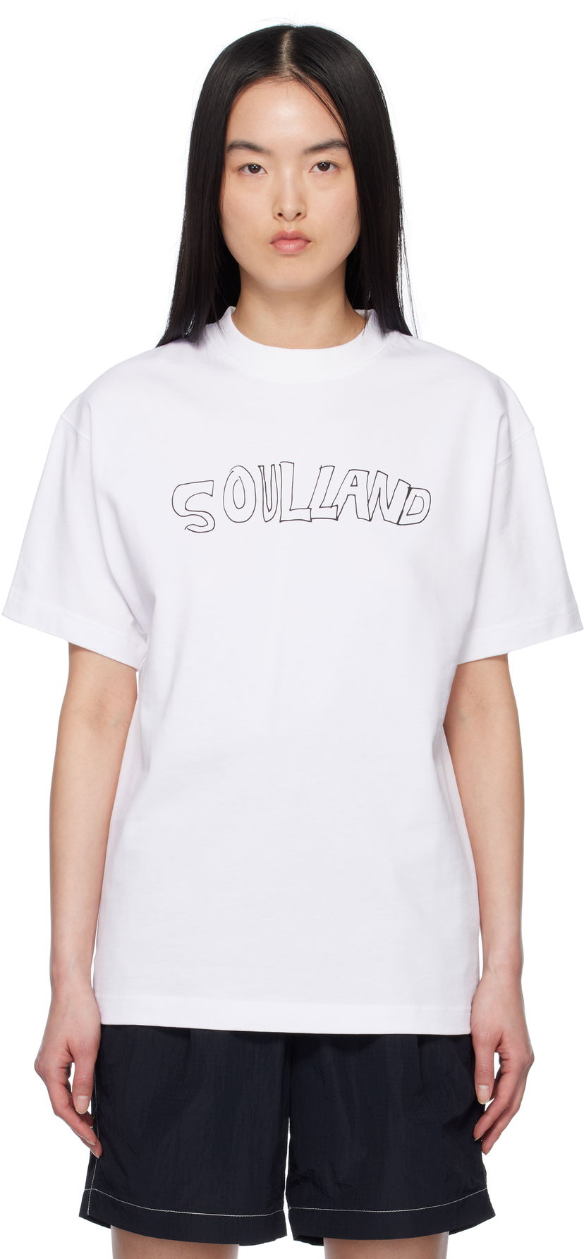 T-shirt Soulland Soulland Roberta T-Shirt Hvid | 41080-1063