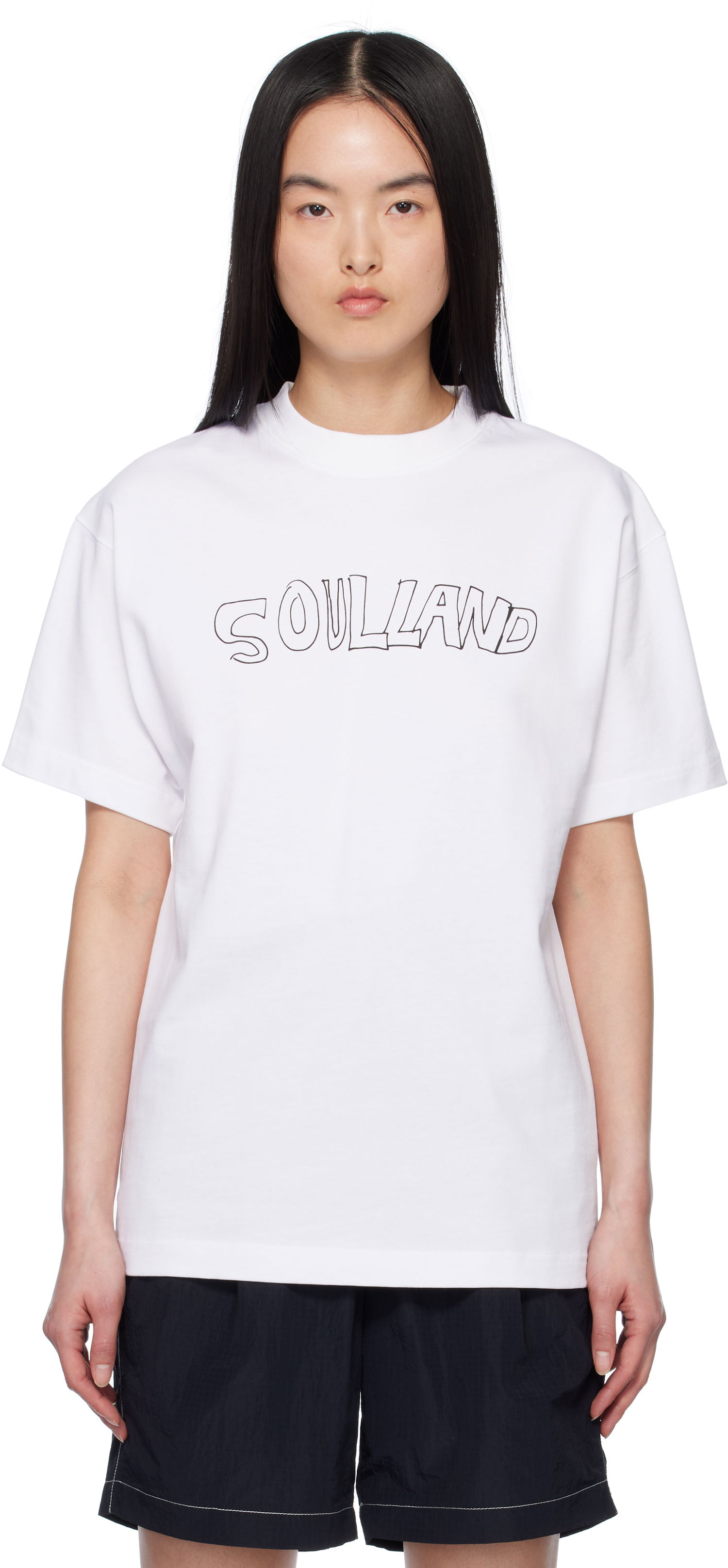 T-shirt Soulland Soulland Roberta T-Shirt Hvid | 41080-1063, 0