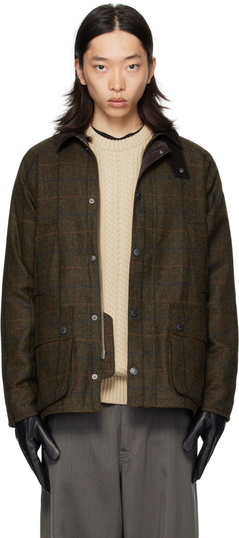Jakke Barbour Barbour Bedale Check Wool Jacket Grøn | MWO0288OL91