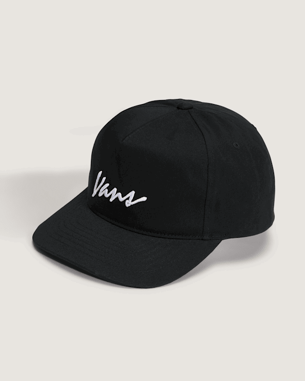 Kasket Vans Classic Script Snapback Hat Sort | VN000QAGBLK, 0