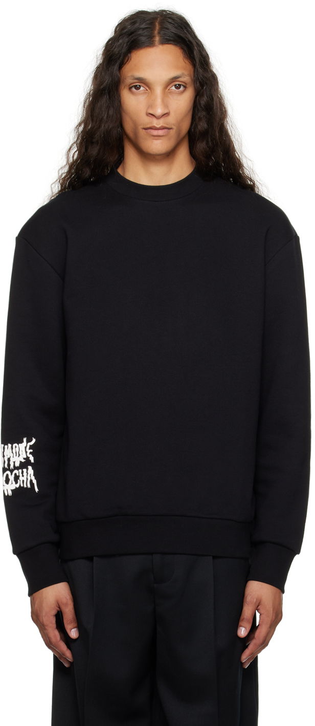 Sweatshirt Simone Rocha Simone Rocha Ribbon Logo Sweatshirt Sort | 5287P19P20-M 0568