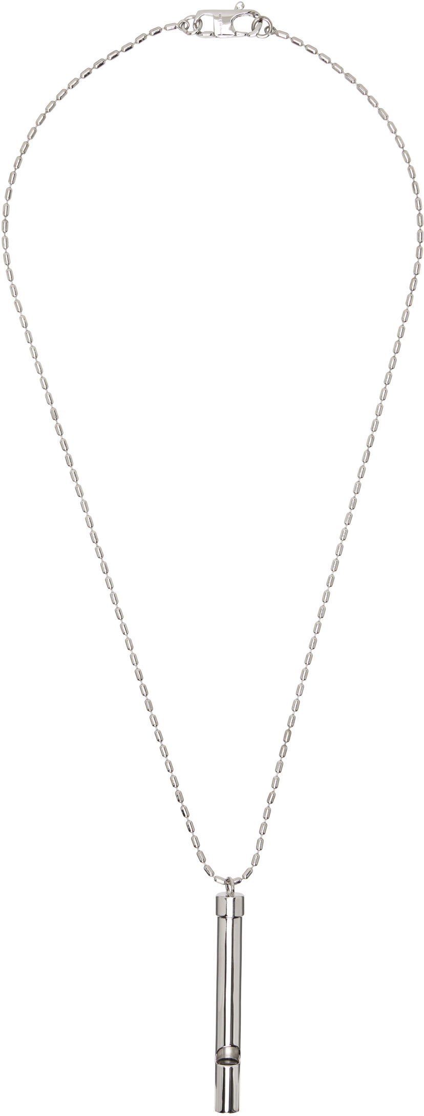 Halskæde Maison Margiela MM6 Maison Margiela Silver-Tone Whistle Pendant Necklace Metalisk | SM7UU0104 P8601