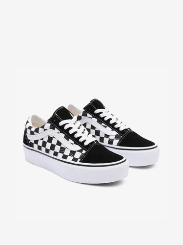 Sneakers og sko Vans UA Old Skool Platform Sort | VN0A3B3UHRK1_(CHECKERBOARD) BLK/TR WHT, 2