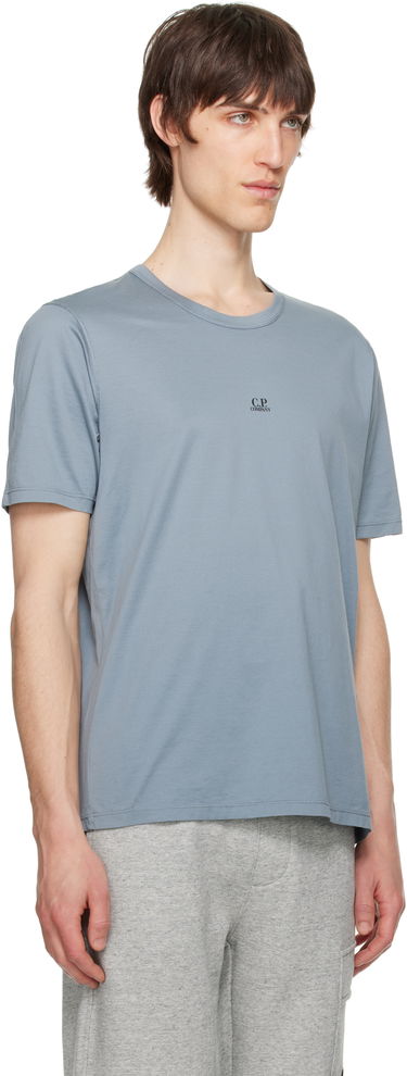 T-shirt C.P. Company C.P. Company Mercerized Jersey Logo T-Shirt Blå | 18CMTS088A-006374G, 1