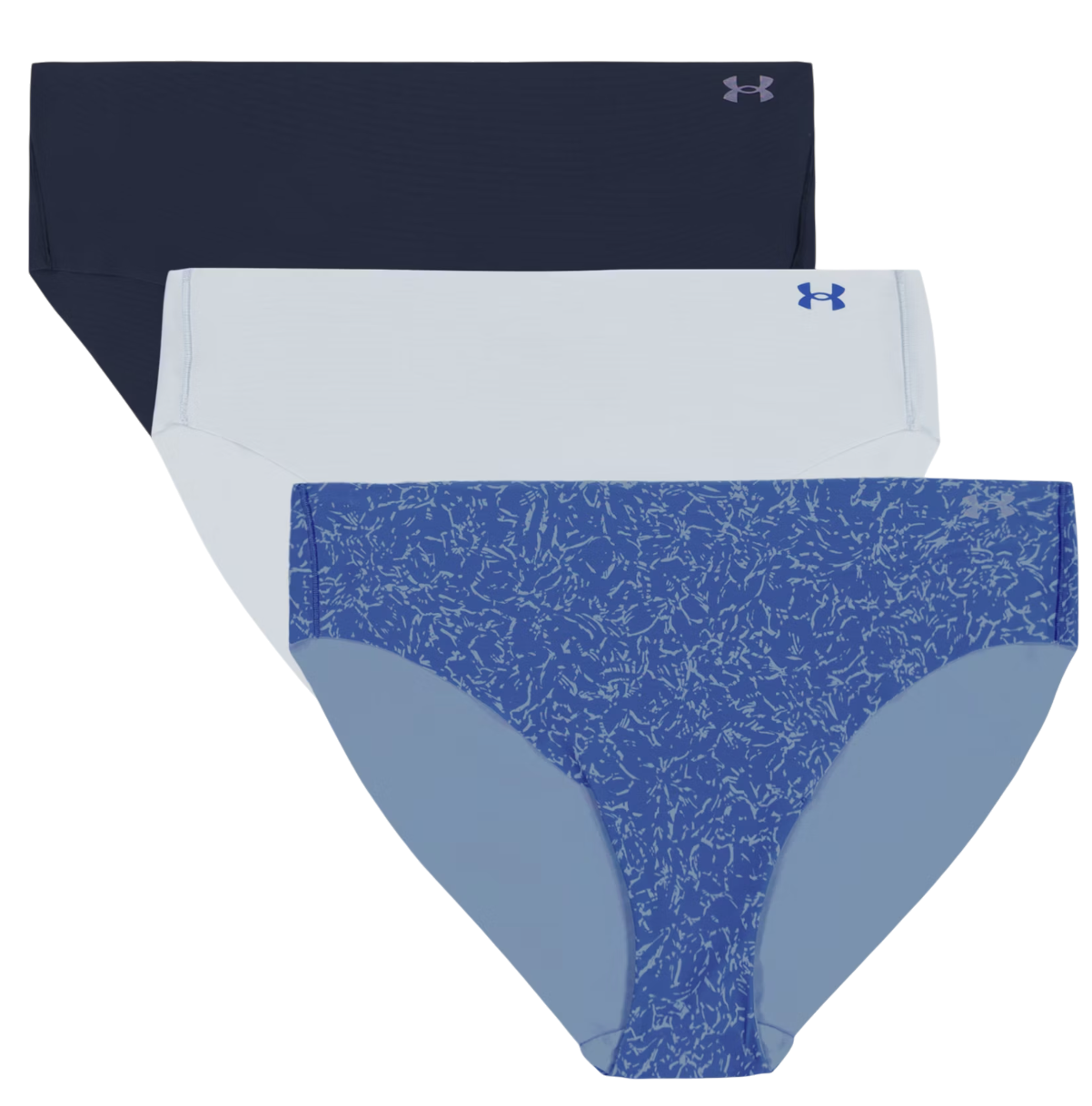 Trusser Under Armour Under Armour Print 3-Pack Hipster Blå | 1383898-402, 0