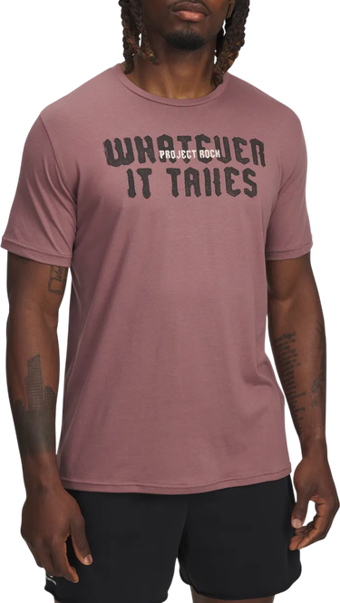 T-shirt Under Armour Project Rock Q3 T-Shirt Lilla | 6005046-651, 0