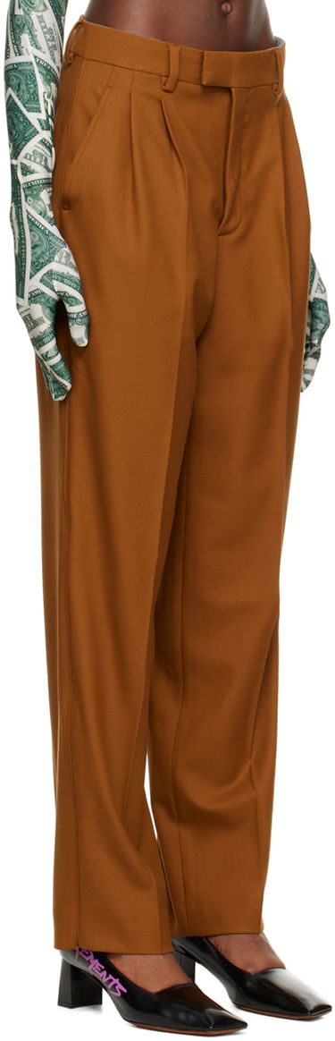 Bukser VETEMENTS VTMNTS Two-Pleat Trousers Brun | VL14PA220X, 1