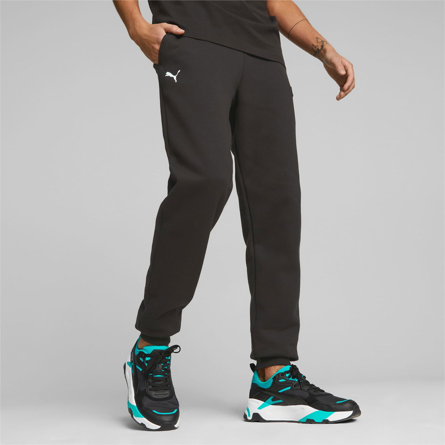 Bukser og jeans Puma Mercedes-AMG Sort | 621161_01, 1
