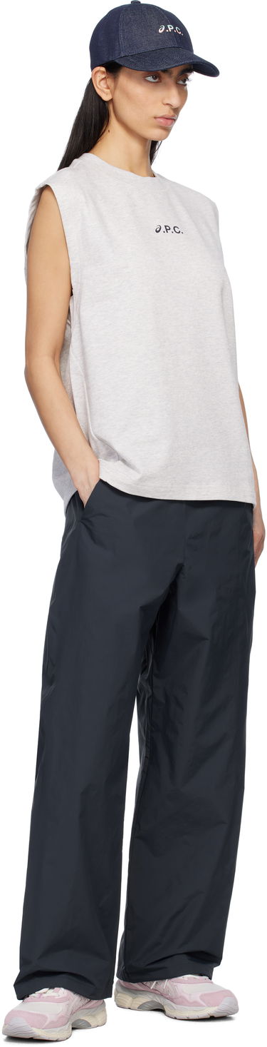 Tanktop A.P.C. A.P.C. ASICS Edition Sky Sleeveless Tank Top Mørkeblå | COGWV-M26455, 3