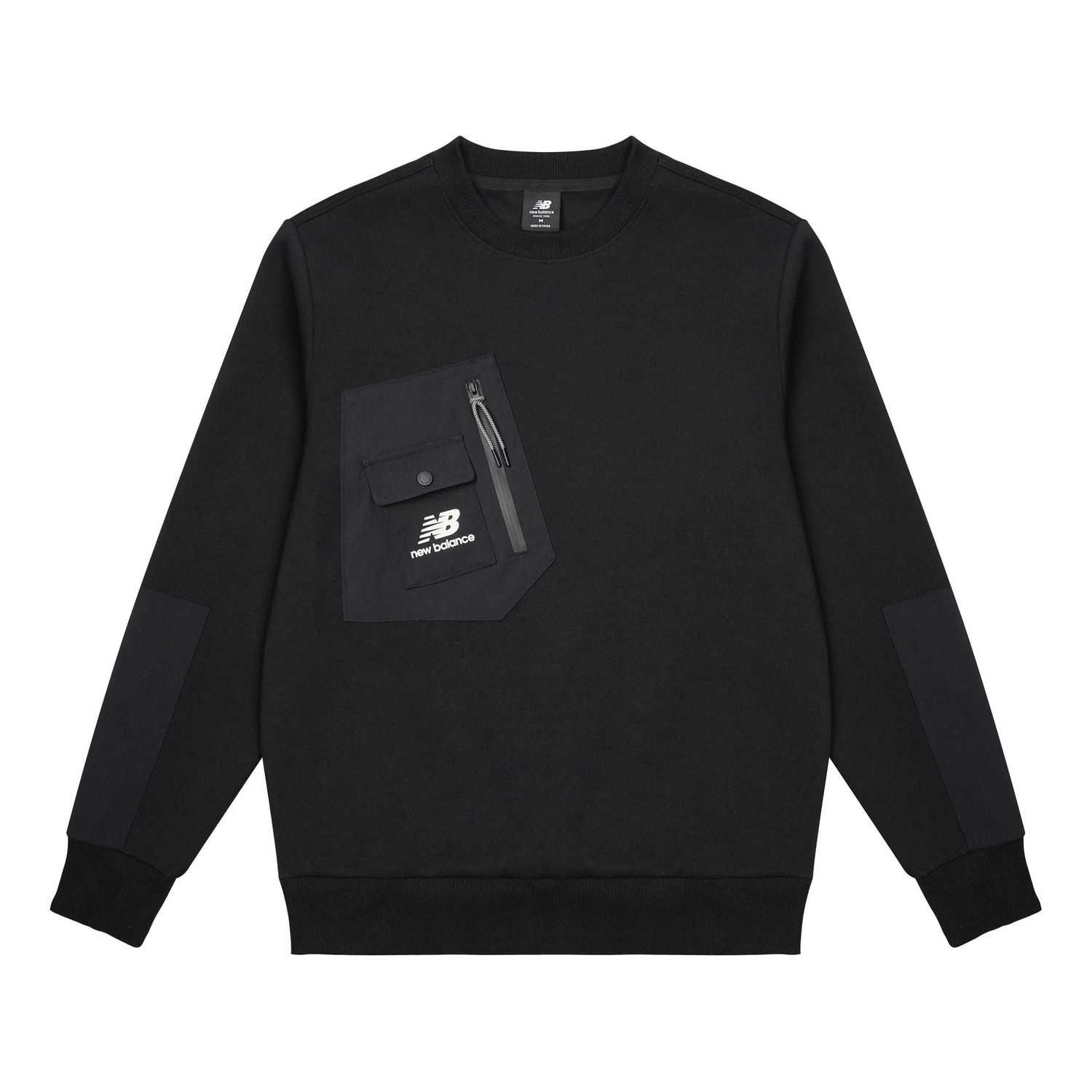 Sweater New Balance Pocket Splicing Knit Pullover Sort | AMT13378-BK, 0