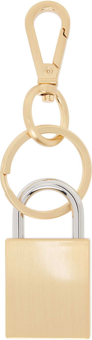 Nøgleringe AMI AMI Paris De Coeur Padlock Keychain Metalisk | UKR912.369, 2