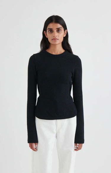 T-shirt AXEL ARIGATO Fleur Open Back Top Sort | A2098001, 2