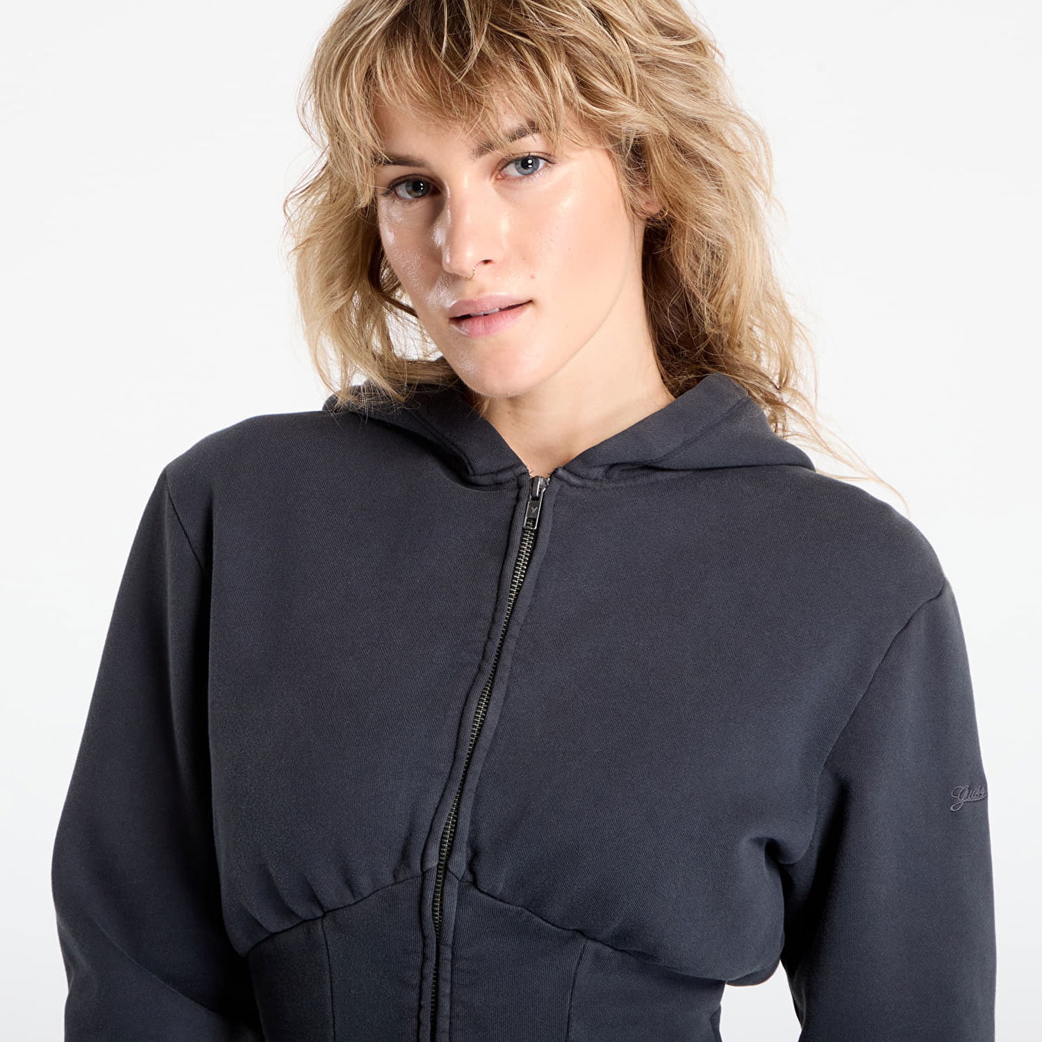 Sweatshirt GUESS Guess Originals Corset Hoodie Sort | W5BQ29K4110-JTMU, 1