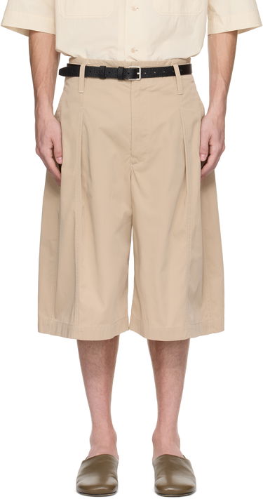 Shorts LEMAIRE Lemaire Maxi Pleated Bermuda Shorts Beige | PA1212 LF1352, 0