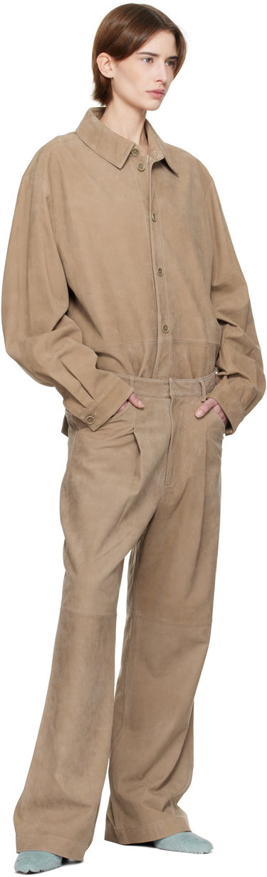 Bukser Entire Studios Entire Studios DC Suede Trousers Beige | ES2668SS, 3