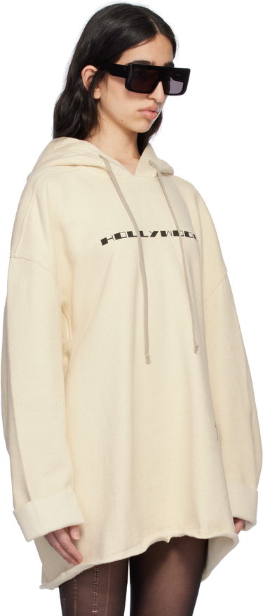 Sweatshirt Rick Owens Rick Owens DRKSHDW Hollywood Peter Hoodie Beige | DS01E3231 FNEP5P, 1