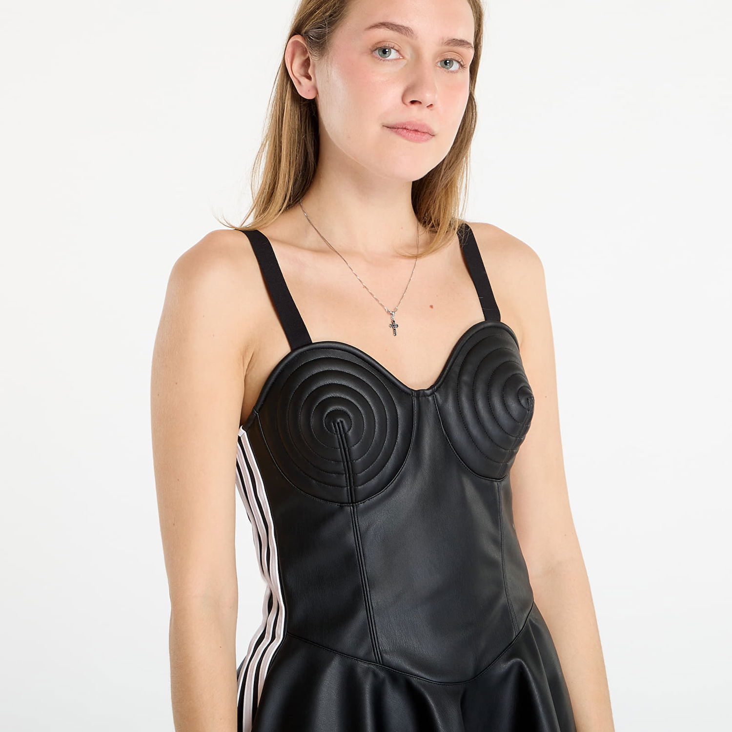 Kjole adidas Performance Jeremy Scott Faux-Leather Dress Sort | JW0833, 1