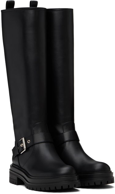 Sneakers og sko Gianvito Rossi Thiago Tall Leather Boots Sort | G80151-20GOM-VGI, 3
