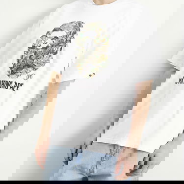 T-shirt BAPE Tree Edge Camo Graphic T-Shirt By Bathing Ape Hvid | 001TEL801304M-WHT, 5
