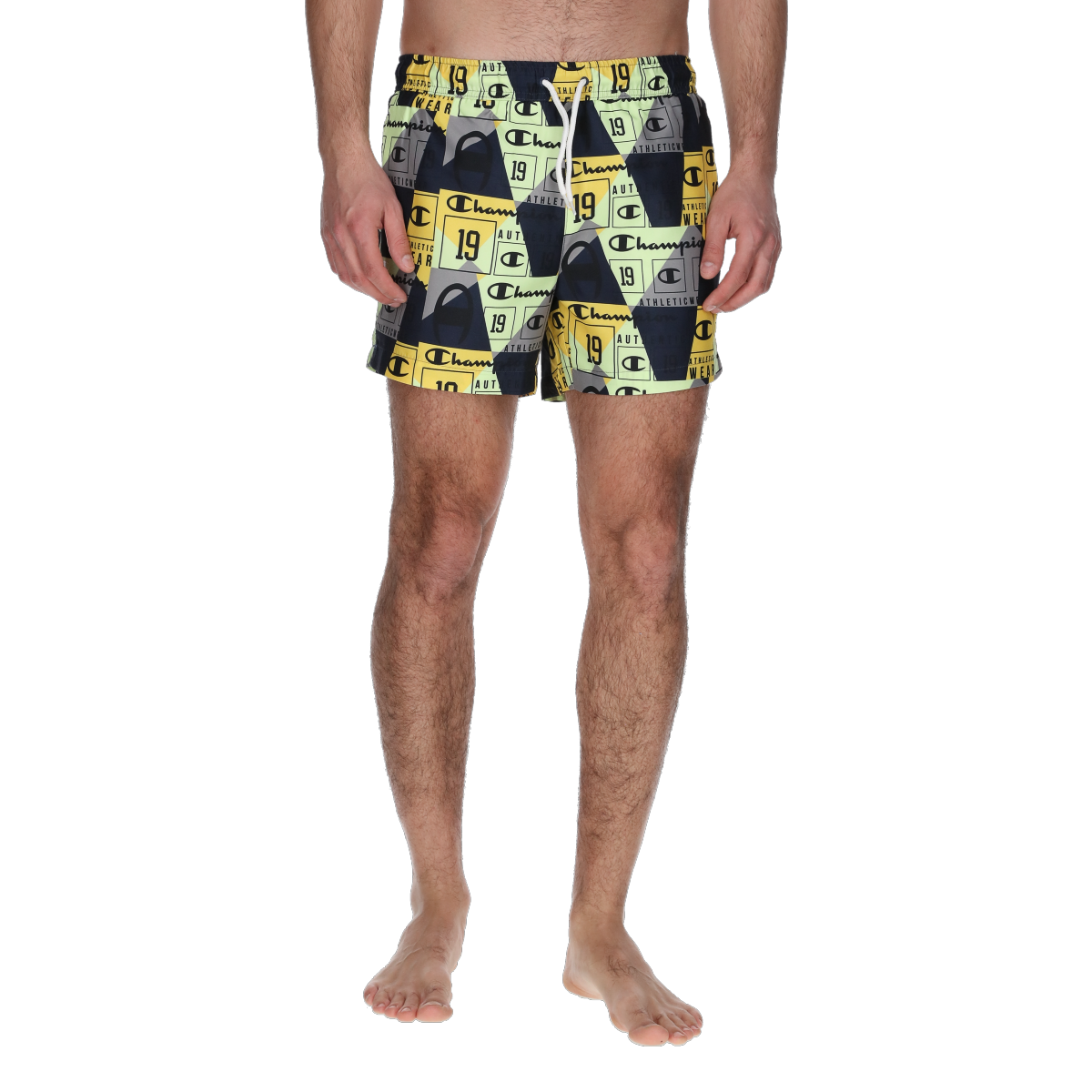 Badetøj Champion Athletic Wear 19 Print Swim Shorts Flerfarvet | 221498-VS037, 0