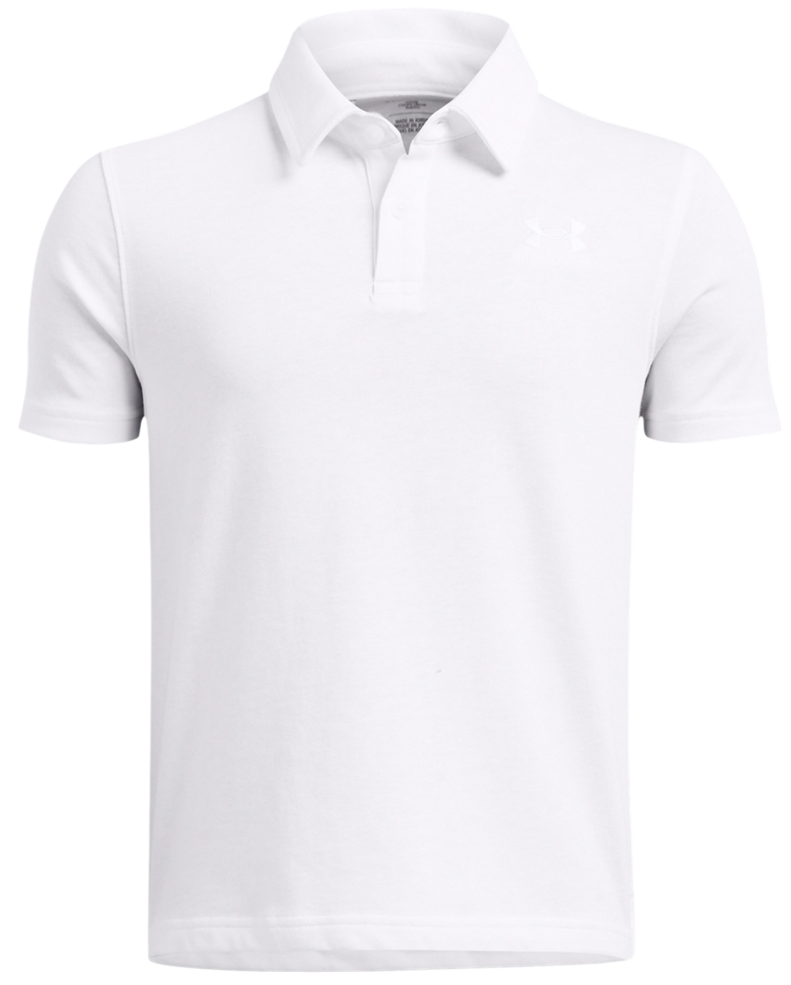 Polo skjorte Under Armour Under Armour B Icon Polo Shirt Hvid | 1387073-100, 0