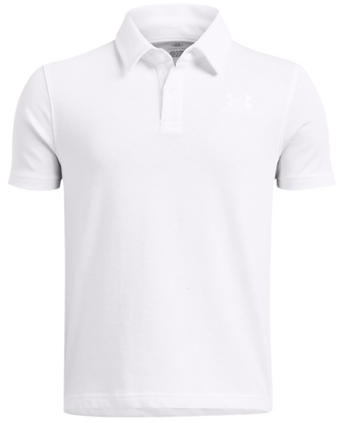 Polo skjorte Under Armour Under Armour B Icon Polo Shirt Hvid | 1387073-100, 0