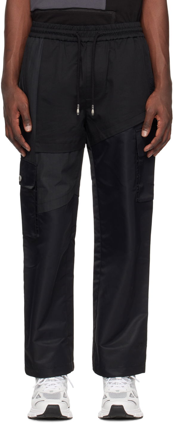 Cargo bukser Feng Chen Wang Feng Chen Wang Paneled Cargo Pants Sort | FMS15TR27B