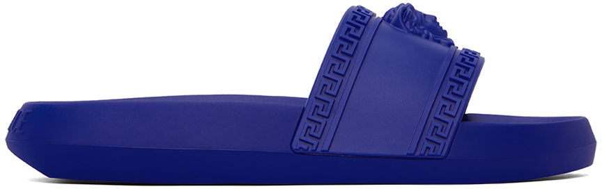 Sneakers og sko Versace Palazzo Slides "Blue" Blå | 1008733 DGO9G, 0