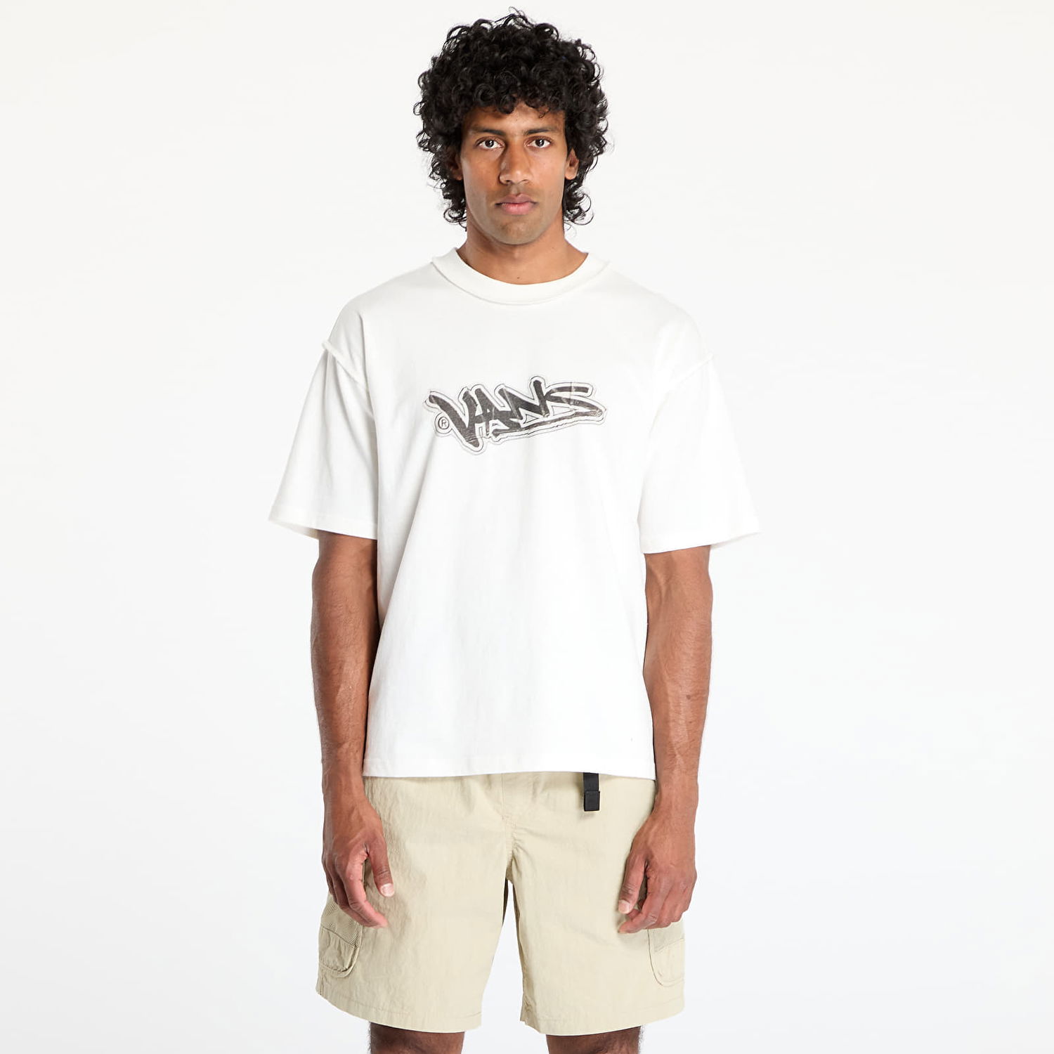T-shirt Vans Vans LX Slap Short Sleeve T-Shirt Hvid | VN000MGUFS81, 0