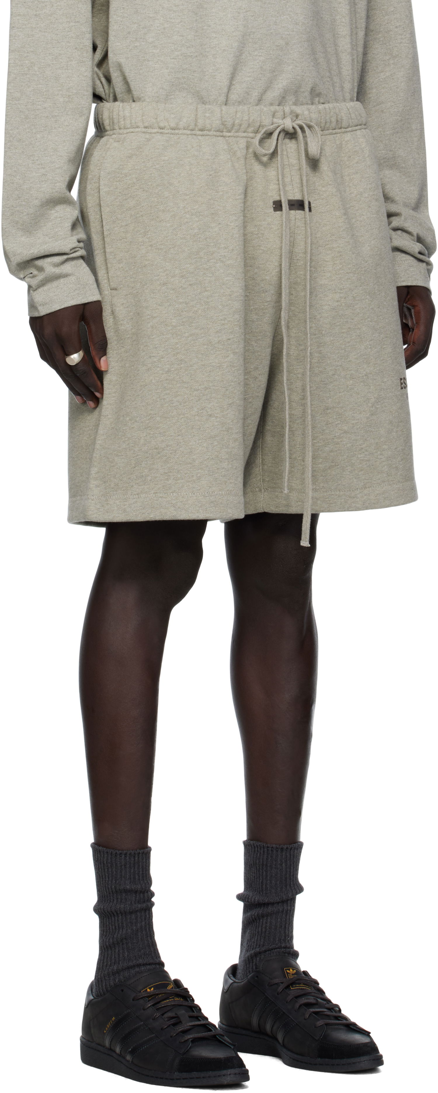 Shorts Fear of God Fear of God ESSENTIALS Soccer Fleece Shorts Grå | 160SP252005F, 1
