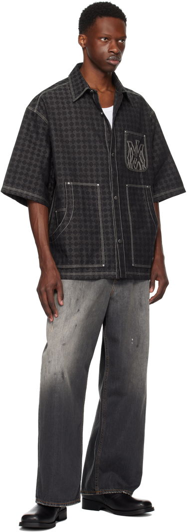 Skjorte AMIRI AMIRI 'MA' Quad Work Shirt Sort | AMSTCA1141, 3