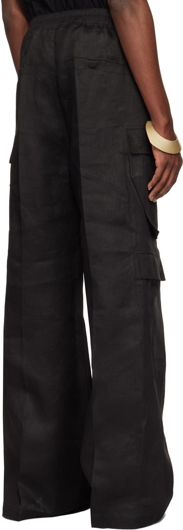 Cargo bukser Rick Owens Rick Owens Hollywood Cargobela Cargo Pants Sort | RU01E5339 TWL, 2