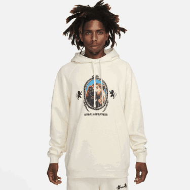 Sweatshirt Nike LeBron Fleece Hoodie Hvid | FB7123-027, 2