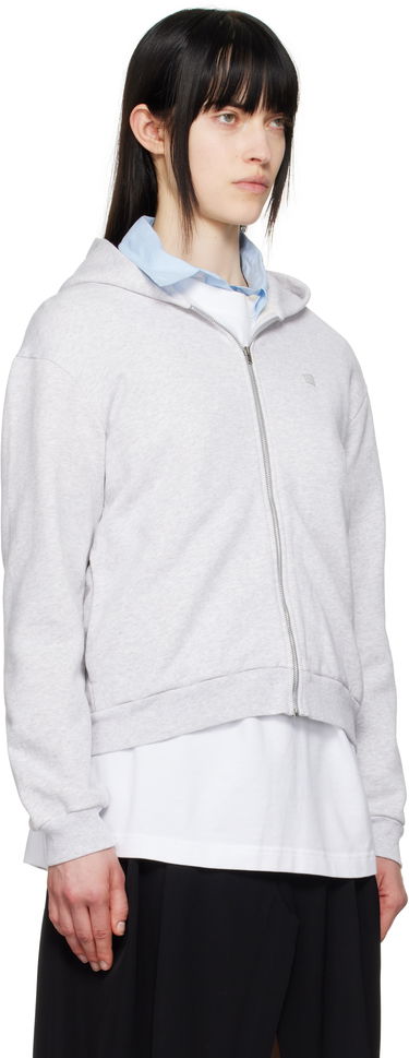 Sweatshirt Acne Studios Acne Studios Zip-Up Hoodie Grå | CI0184-, 4