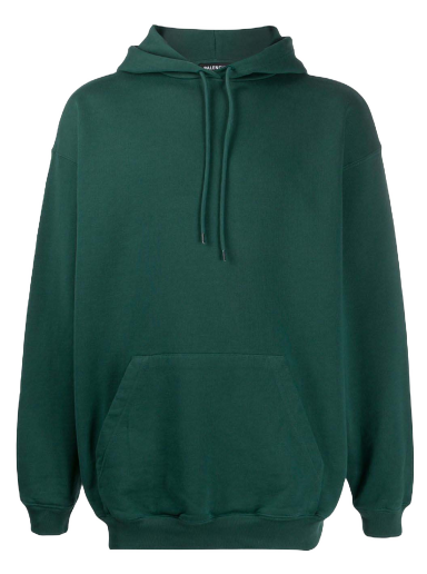 Sweatshirt Balenciaga Logo Print Hoodie Grøn | 570798THV793230