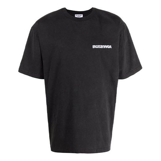 T-shirt Balenciaga Turn Slit T-Shirt Sort | 641655TLVB39034, 0