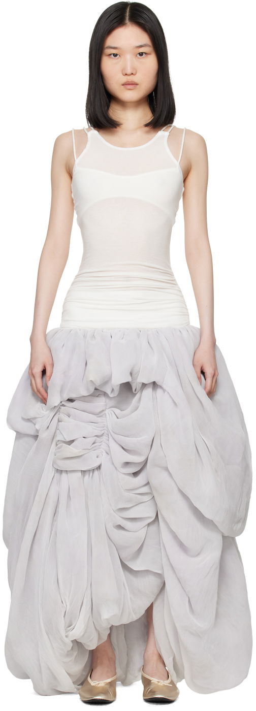 Kjole Collina Strada Collina Strada Soft Maxi Dress Hvid | XX4458