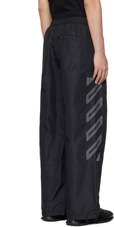 Joggingbukser Off-White Diag Outl Nylon Faille Track Pants Sort | OMCJ038S25FAB0011050, 2