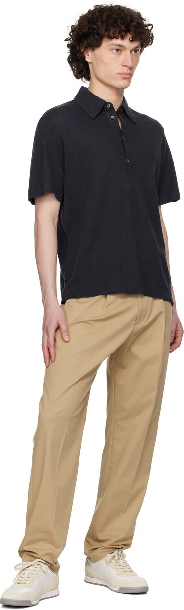 Polo skjorte Paul Smith Paul Smith Linen Piqué Polo Sort | M1R-446Z-P01764, 3
