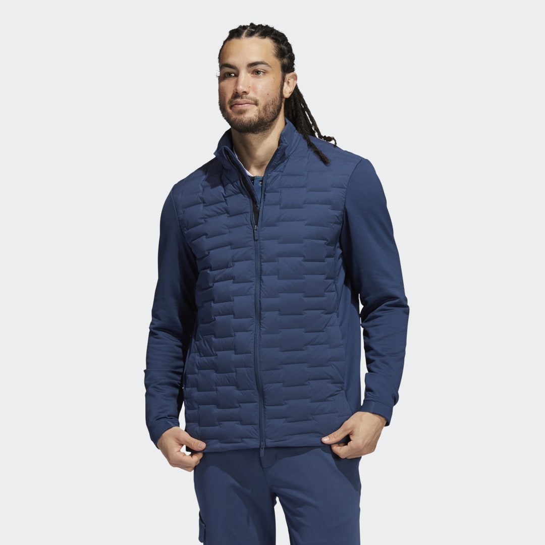 Jakke adidas Originals Frostguard Recycled Content Full-Zip Padded Jacket Mørkeblå | H50984, 0