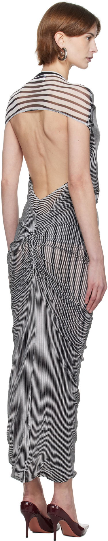 Kjole Jean Paul Gaultier Jean Paul Gaultier Draped Body Morphing Maxi Dress Flerfarvet | 25/33-F-RO357-T578-0100, 2