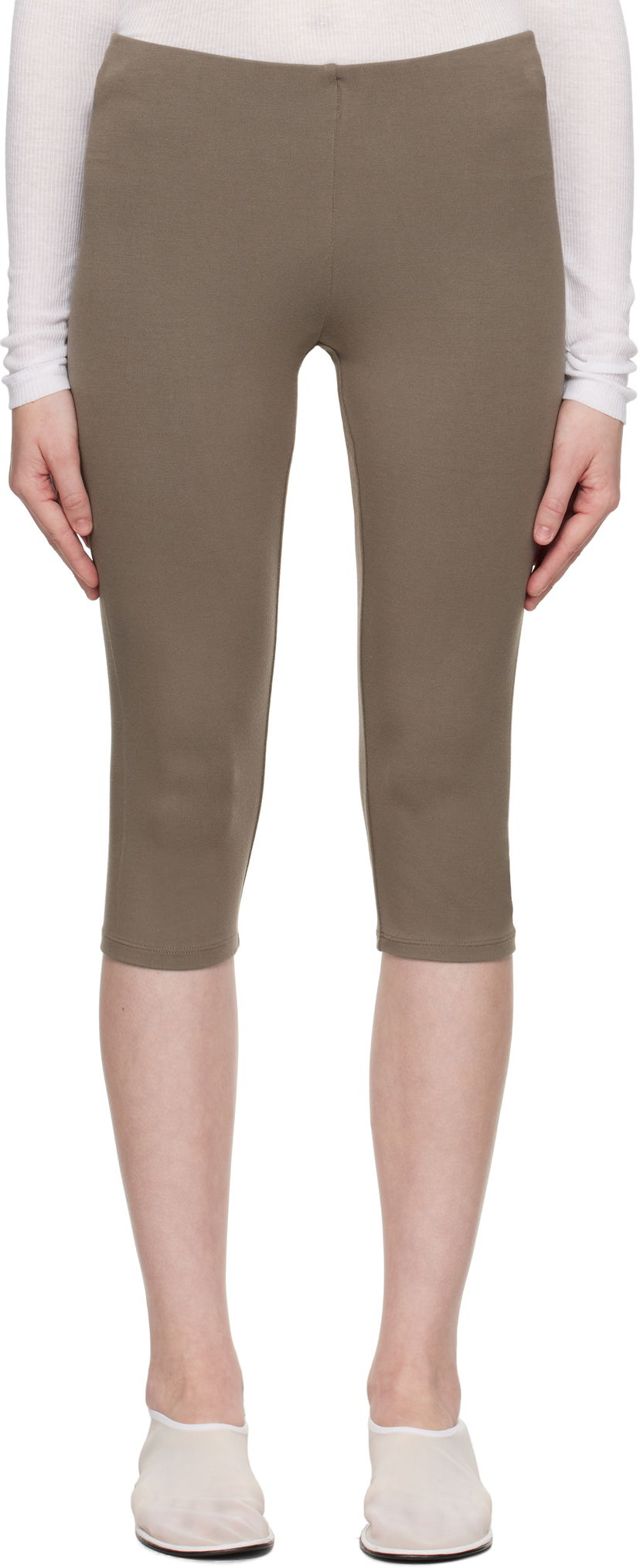 Leggings SKIMS SKIMS Smooth Layers Capri Leggings Brun | BO-PNT-8432W